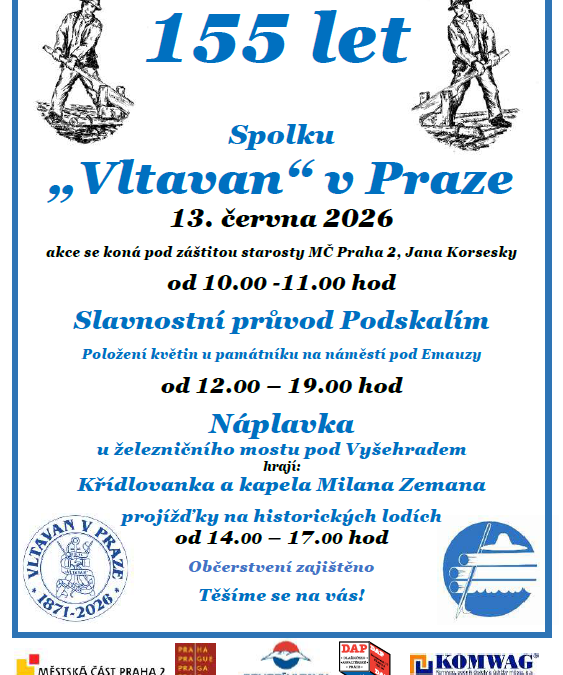Spolek „Vltavan“ v&nbsp;Praze slaví 155 let svého trvání!